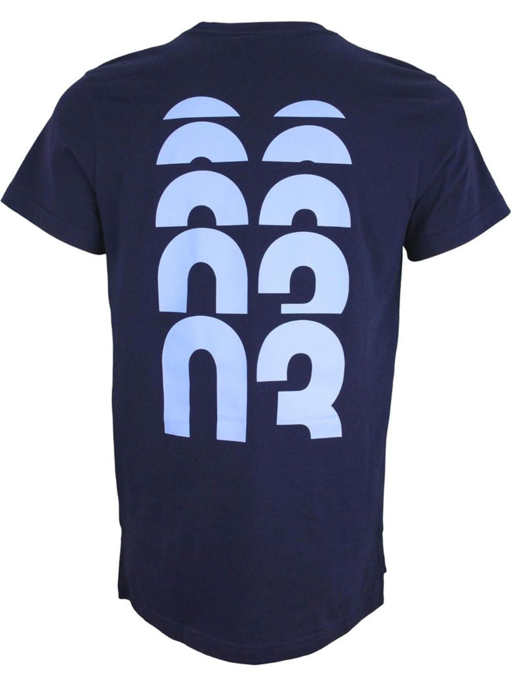 Adidas Men’s Hyperstack Graphic T-Shirt Navy Blue Stacked Logo -SIZE S - Picture 3 of 4